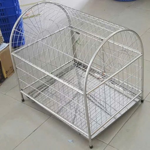 Lồng inox vòm tròn cho thú cưng - Ảnh 2